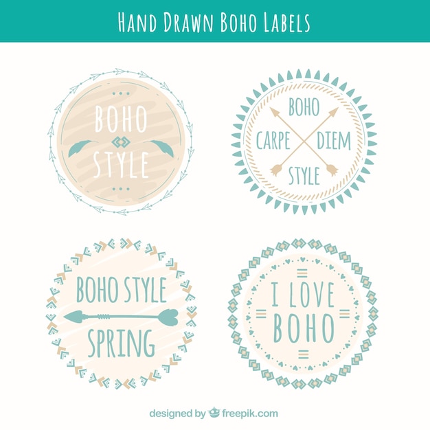 Lindas pegatinas boho 