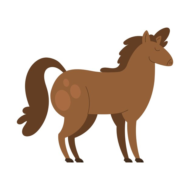 Lindo caballo de pie