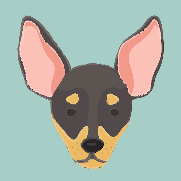 Vector gratuito lindo cachorro mejor amigo mimoso perro amantes compañero