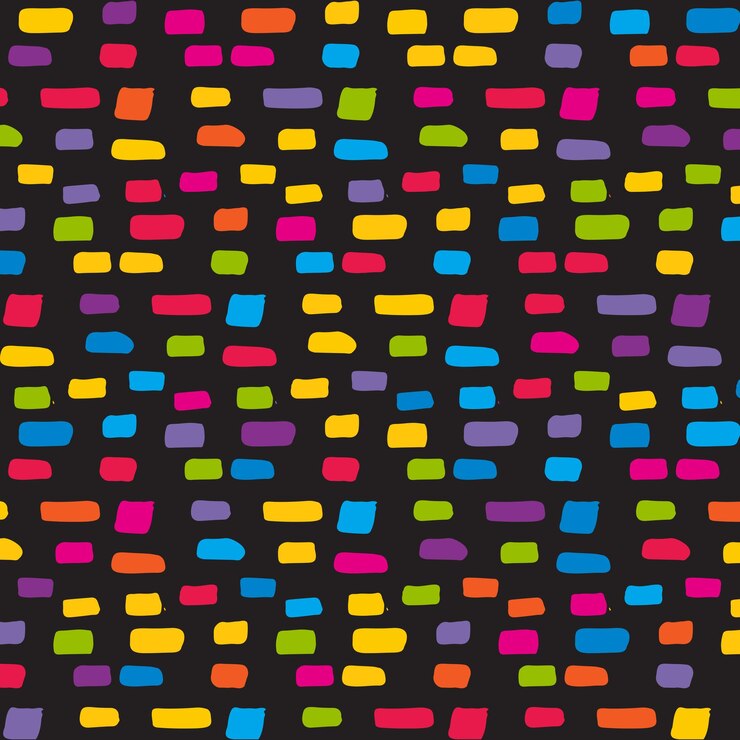 Vector gratuito lindo colorido diseño de patrones dibujados a mano