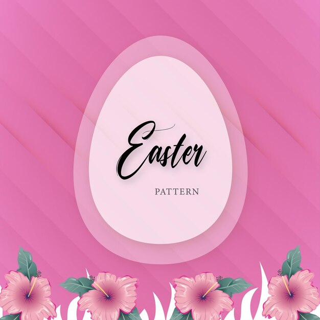 Lindo colorido feliz pascua venta cartel banner fondo rosa claro con huevos vector libre