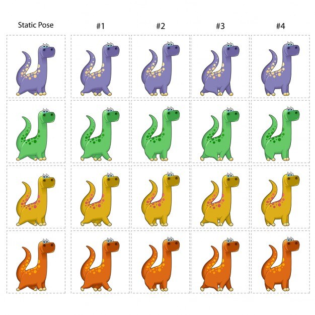 Vector gratuito lindo dinosaurio cartoon