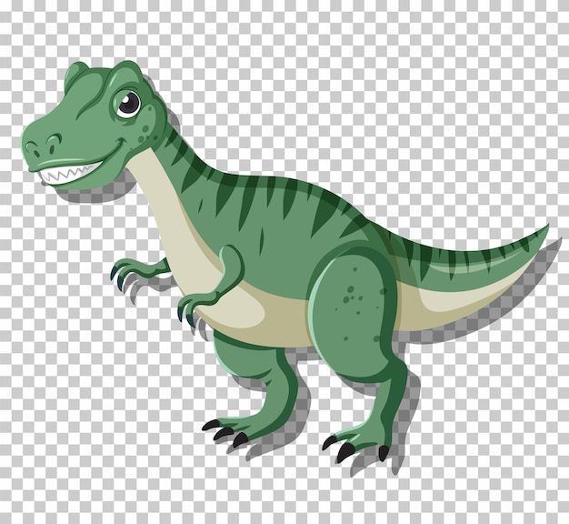 Vector gratuito lindo dinosaurio tiranosaurio aislado