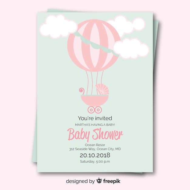 Lindo diseño de baby shower