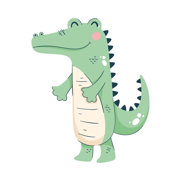 lindo diseño de cocodrilo