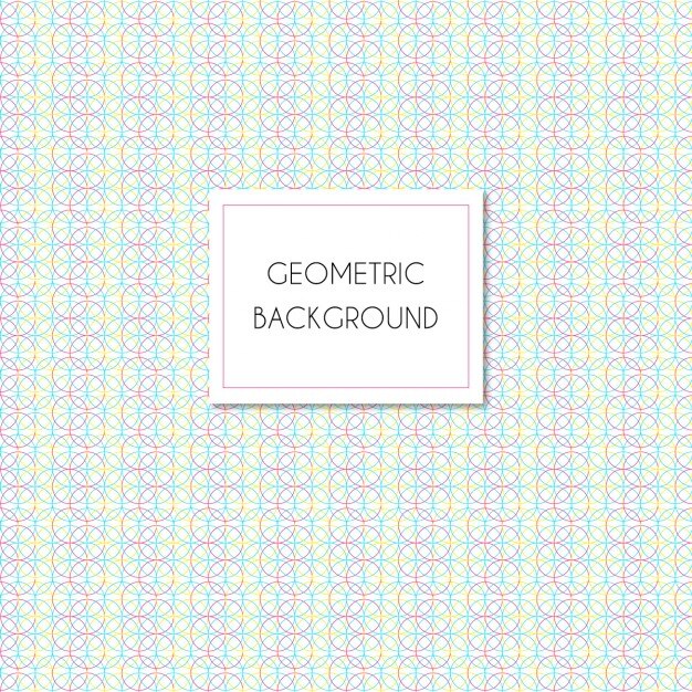 Lindo fondo geométrico con círculos