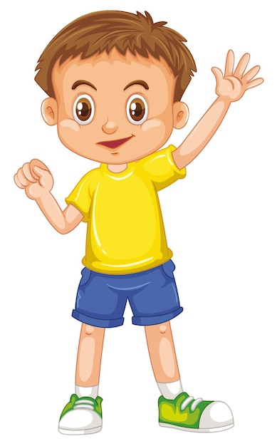 Lindo niño sonriente feliz aislado sobre fondo blanco.