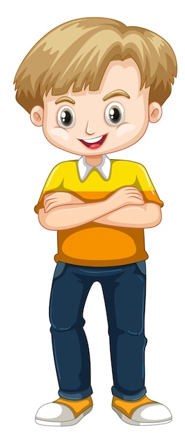 Lindo niño sonriente feliz aislado sobre fondo blanco.