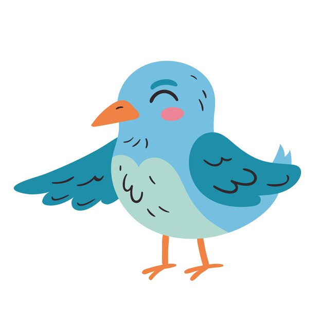 lindo pájaro azul animal