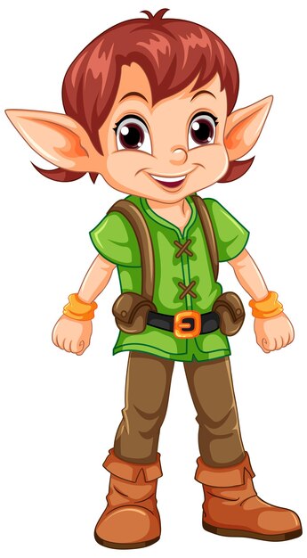 Lindo personaje de dibujos animados de campo de Navidad