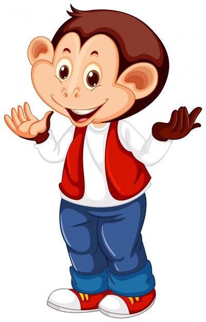 Un lindo personaje de mono
