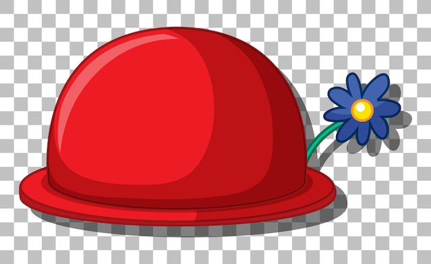 Vector gratuito lindo sombrero rojo en estilo plano