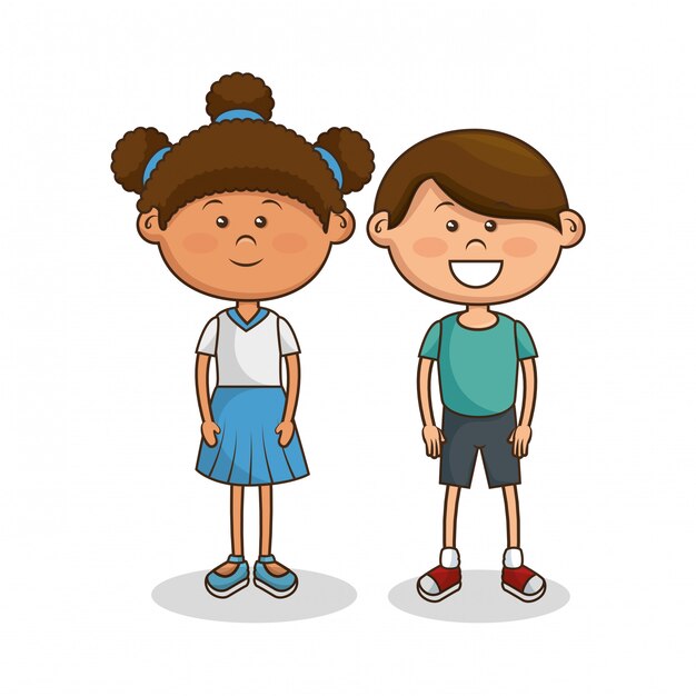 lindos personajes de niños pequeños