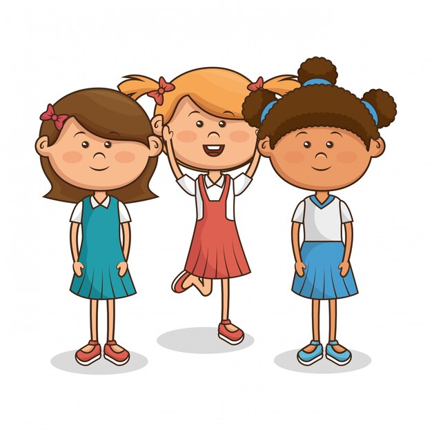 lindos personajes de niños pequeños