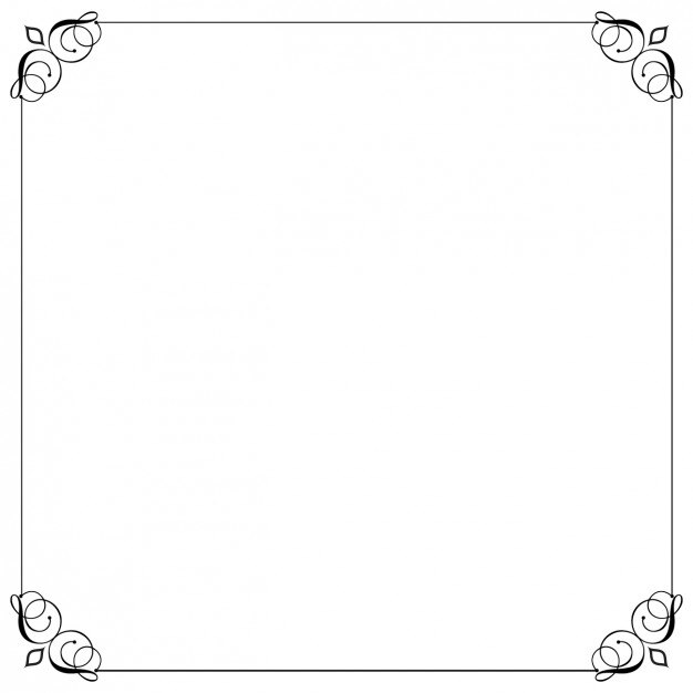 Línea de borde elegante decorativa
