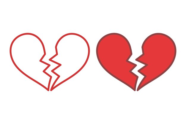 La línea del corazón roto y la línea llena
