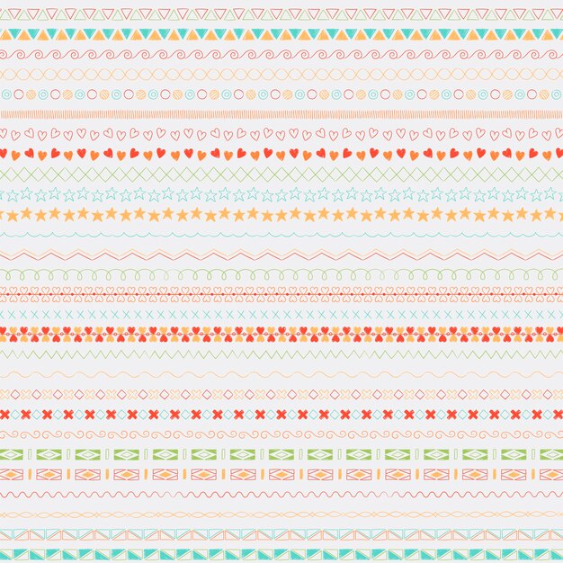 Línea divisora ​​diseño elementos vectoriales colección.