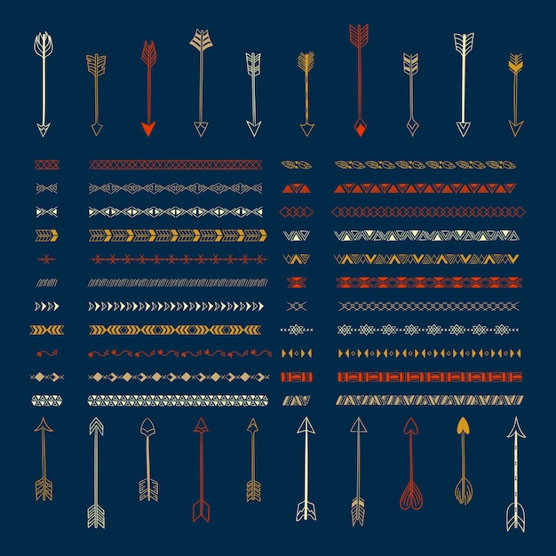 Línea divisora ​​diseño elementos vectoriales colección.