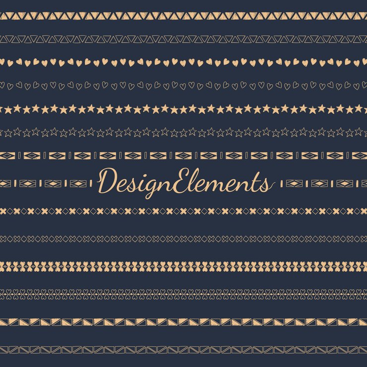 Vector gratuito línea divisora ​​diseño elementos vectoriales colección.