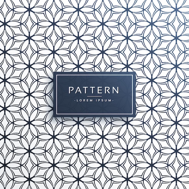 línea flor patrón decoración fondo