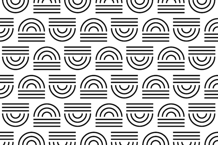Vector gratuito líneas abstractas y fondo de patrón de óvalos