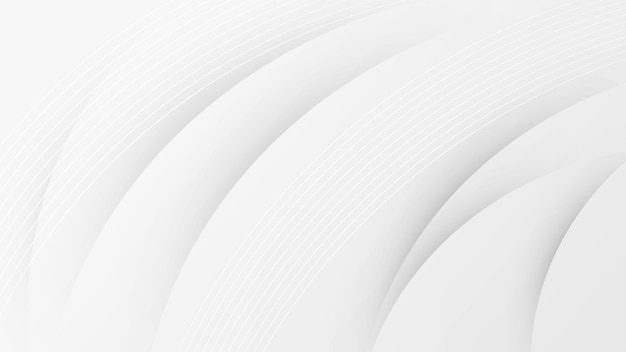 Líneas brillantes abstractas blanco y gris diseño de fondo minimalista