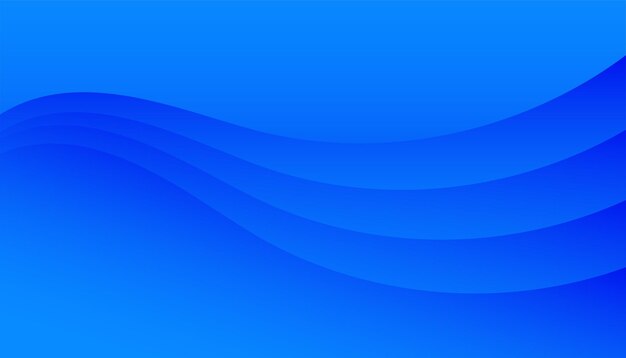 Líneas curvas abstractas con diseño de rayas en fondo azul