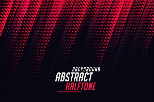 Vector gratuito líneas diagonales de medios tonos abstractos en color rojo y negro