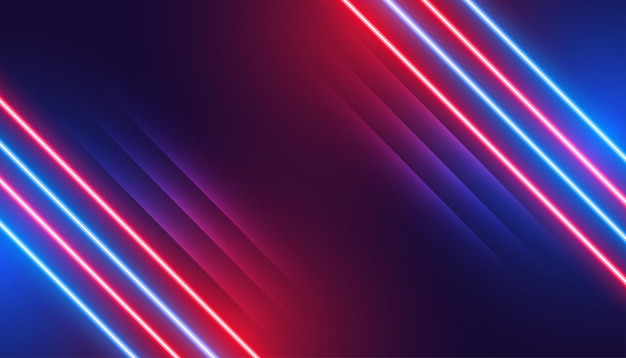 líneas eléctricas diagonales brillantes futuristas fondo con espacio vacío