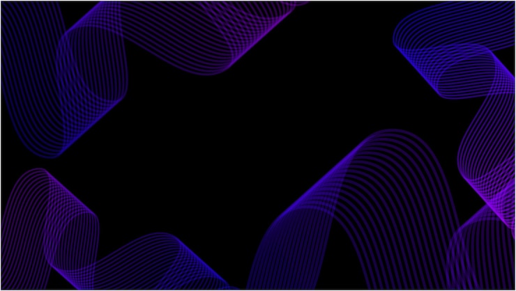Vector gratuito líneas de onda vectorial abstractas fondo negro tema de tecnología moderna y futurista
