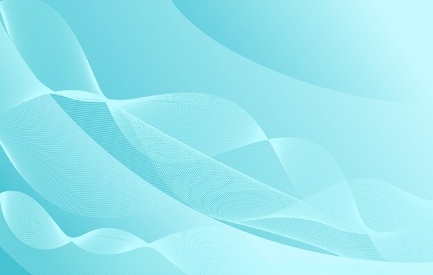 Líneas Onduladas Elegantes Fondo Azul 2