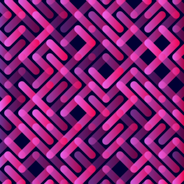 Líneas Patrón transparente de vector Adorno de rayas geométricas Ilustración de fondo lineal monocromática