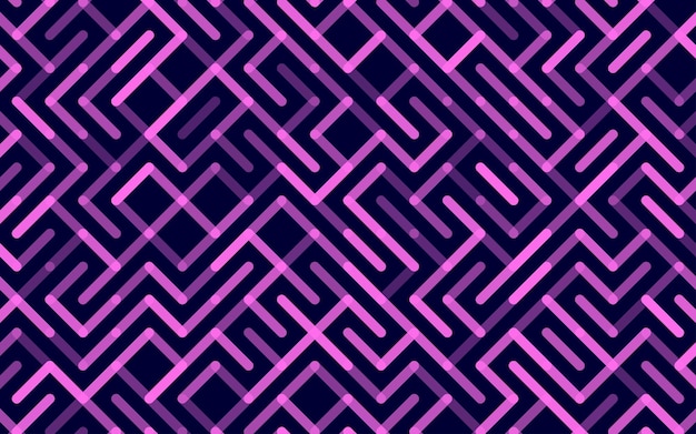 Líneas patrón transparente de vector banner ornamento de rayas geométricas ilustración de fondo lineal monocromática