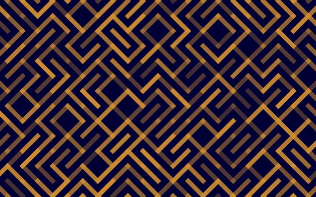 Líneas Patrón transparente de vector Banner Ornamento de rayas geométricas Ilustración de fondo lineal monocromática