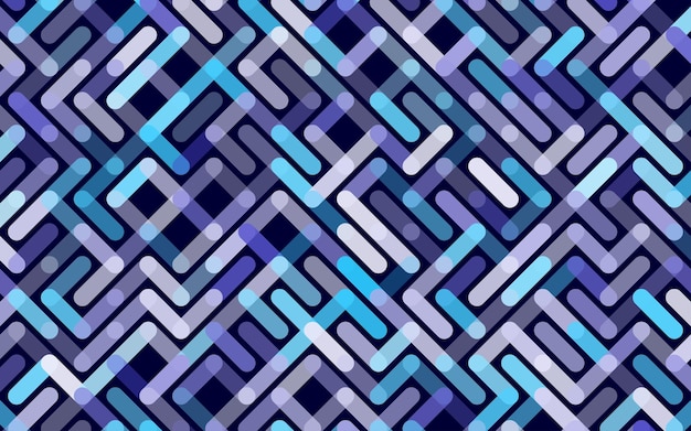 Líneas Patrón transparente de vector Banner Ornamento de rayas geométricas Ilustración de fondo lineal monocromática