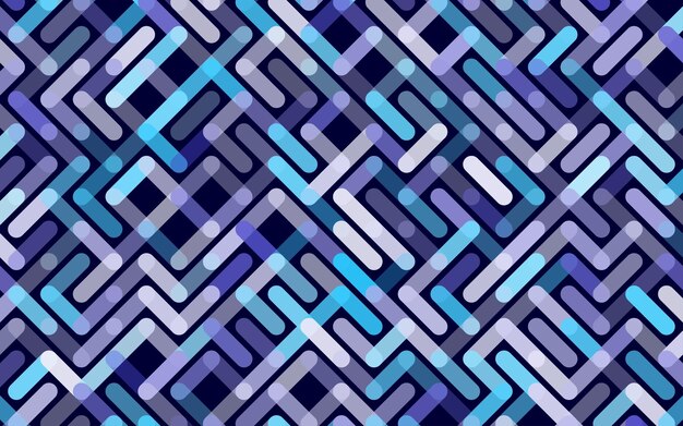 Líneas Patrón transparente de vector Banner Ornamento de rayas geométricas Ilustración de fondo lineal monocromática