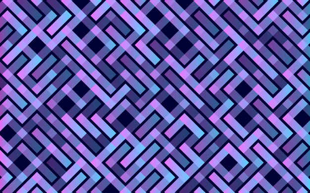 Líneas Patrón transparente de vector Banner Ornamento de rayas geométricas Ilustración de fondo lineal monocromática
