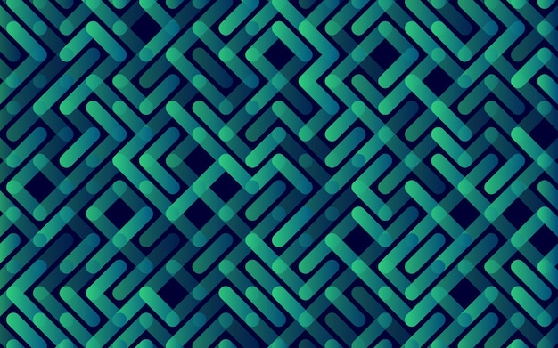 Líneas Patrón transparente de vector Banner Ornamento de rayas geométricas Ilustración de fondo lineal monocromática