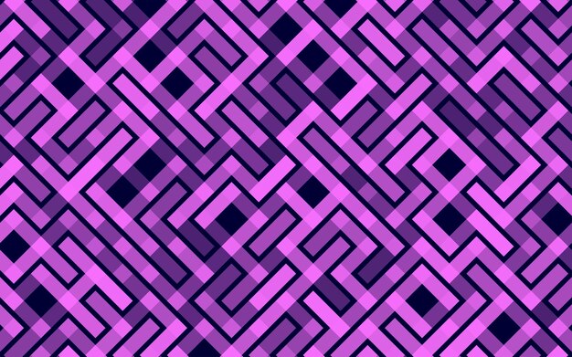 Líneas Patrón transparente de vector Banner Ornamento de rayas geométricas Ilustración de fondo lineal monocromática