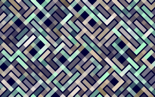 Líneas Patrón transparente de vector Banner Ornamento de rayas geométricas Ilustración de fondo lineal monocromática