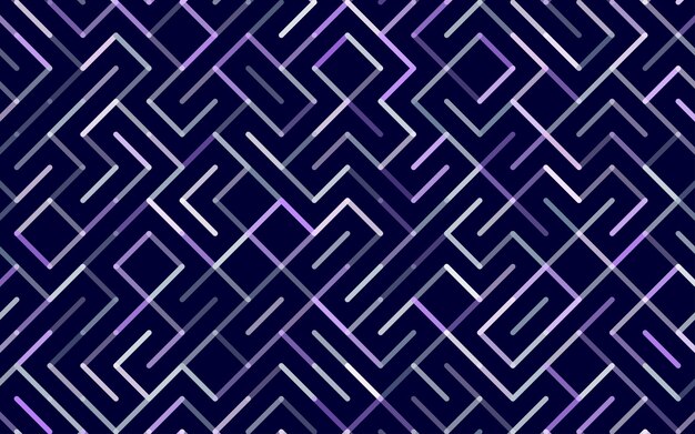 Líneas Patrón transparente de vector Banner Ornamento de rayas geométricas Ilustración de fondo lineal monocromática