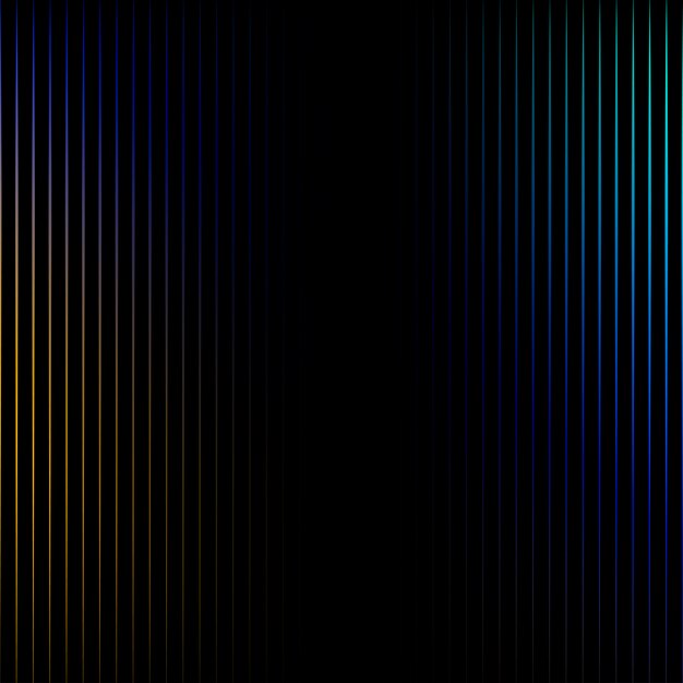 Líneas vibrantes en vector de fondo negro