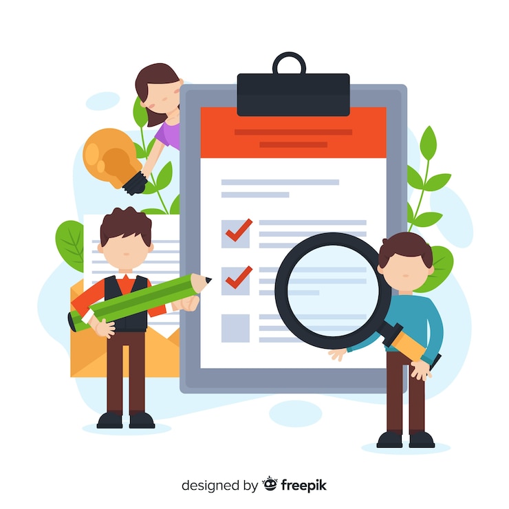 Vector gratuito lista de verificación gigante