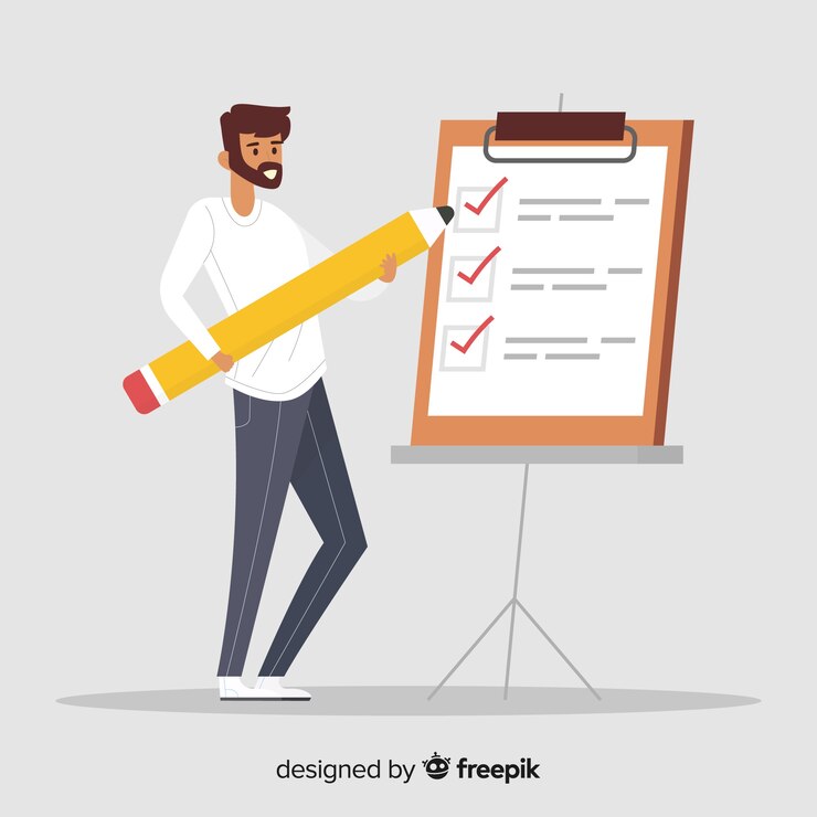 Vector gratuito lista de verificación gigante