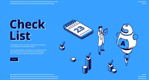 Lista de verificación para planificar el trabajo