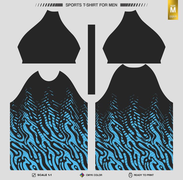 Listo para imprimir camisetas deportivas Patrones de ropa de entrenamiento y entrenamiento