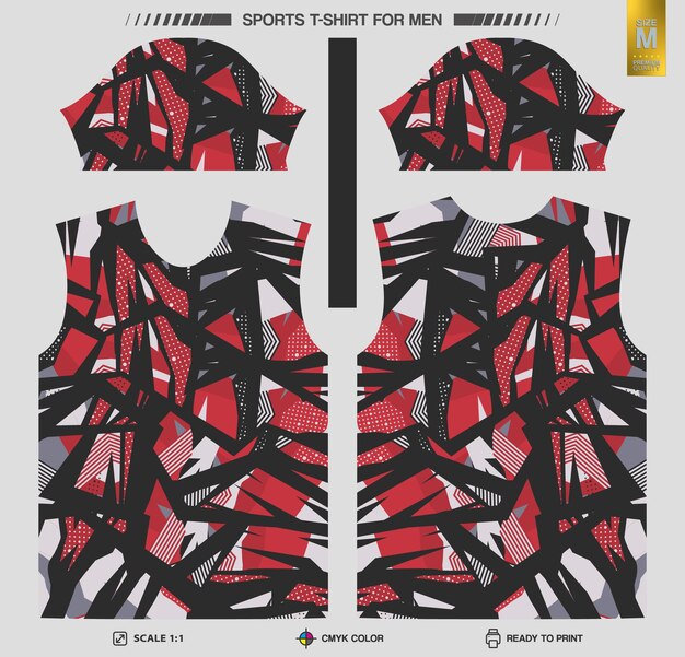 Listo para imprimir camisetas deportivas Patrones de ropa de entrenamiento y entrenamiento