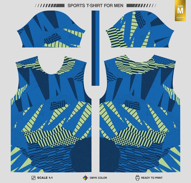 Listo para imprimir camisetas deportivas Patrones de ropa de entrenamiento y entrenamiento