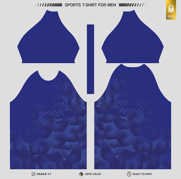 Listo para imprimir camisetas deportivas Patrones de ropa de entrenamiento y entrenamiento