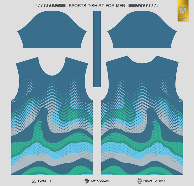 Listo para imprimir camisetas deportivas Patrones de ropa de entrenamiento y entrenamiento
